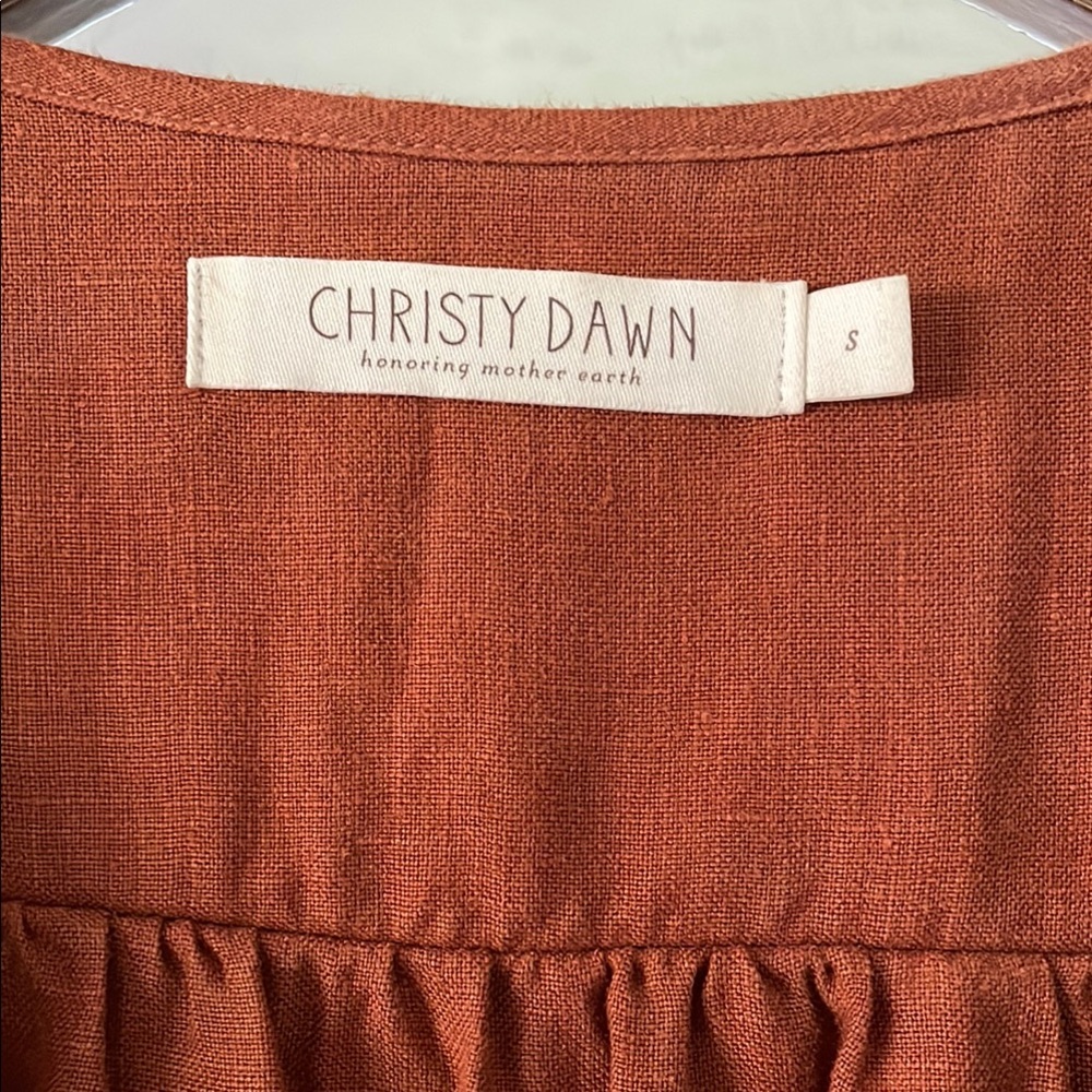 Christy Dawn The Dawn Boho Women's Rust Wide Leg Jumpsuit - Picture 3 of 5